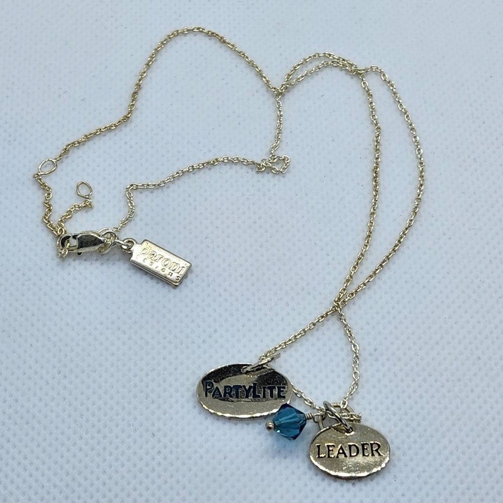💜Baroni Designs Sterling Silver PartyLite Leader Necklace